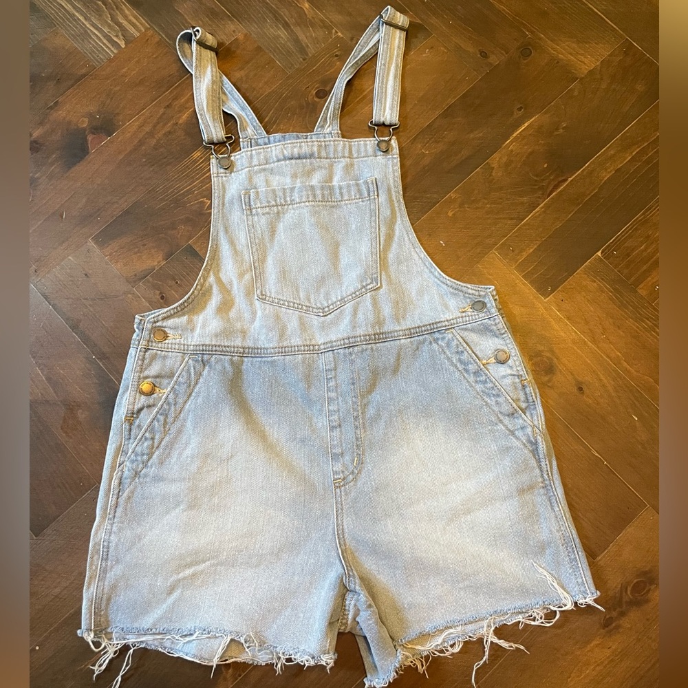 Jean short overalls